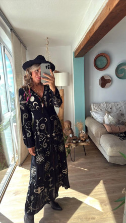 BLAIR negro, vestido largo