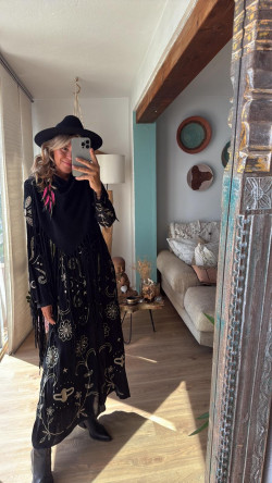 BLAIR negro, vestido largo