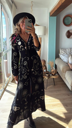 BLAIR negro, vestido largo