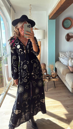 BLAIR negro, vestido largo