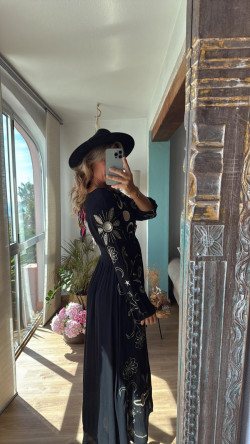 BLAIR negro, vestido largo