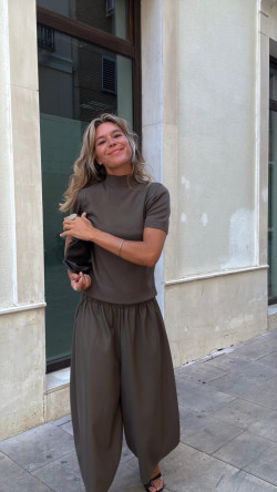 TALIA marron, conjunto