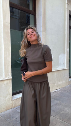 TALIA marron, conjunto