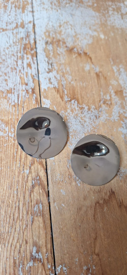 DOT plata, pendientes