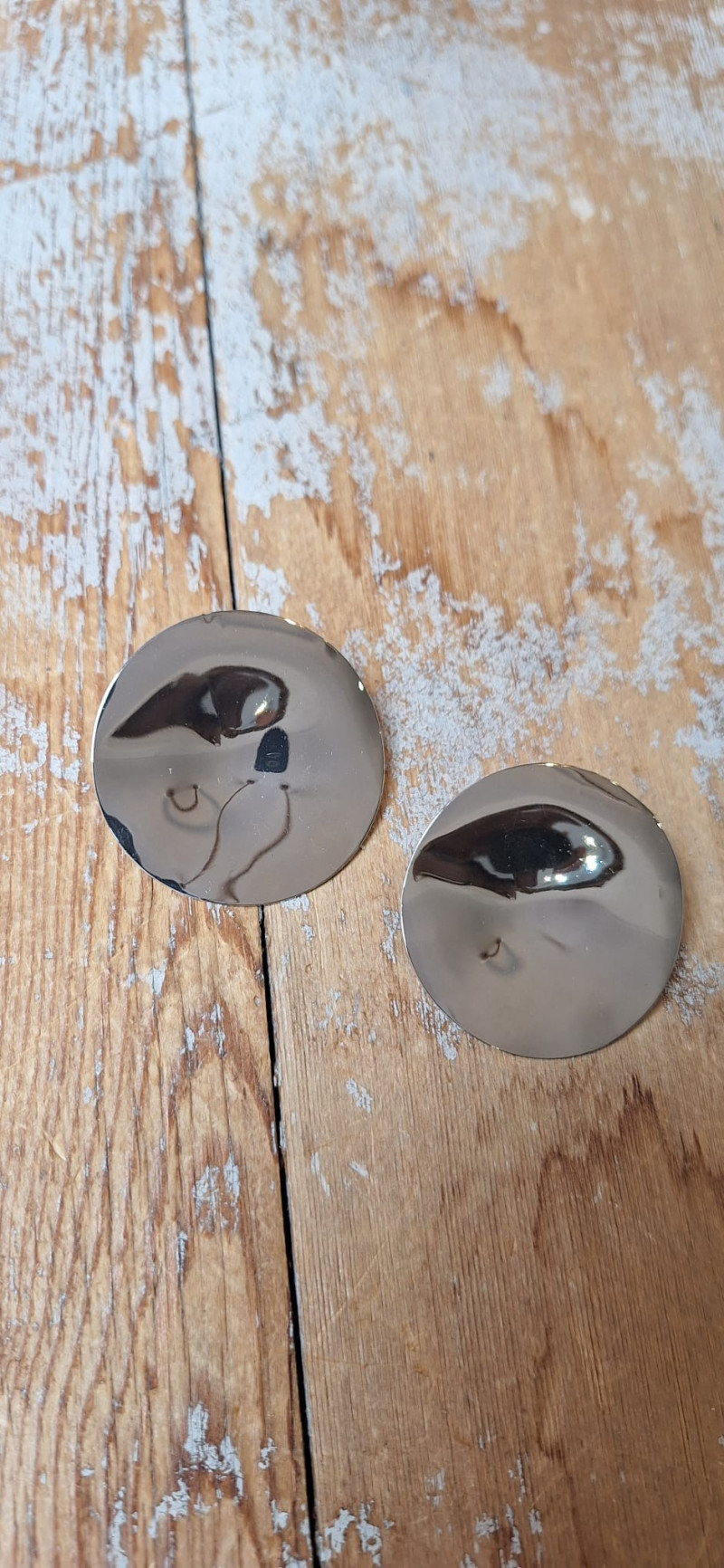 DOT plata, pendientes