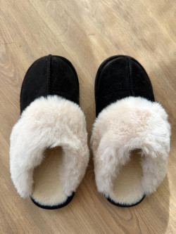 LUNA zapatillas pelito, negras