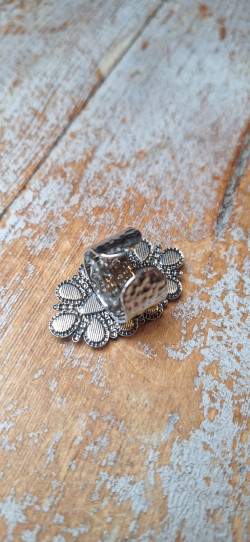 TURI anillo acero plata