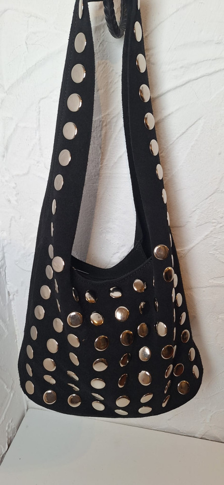 LAZO negro, bolso tachas