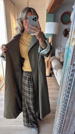 KALY gabardina, kaki