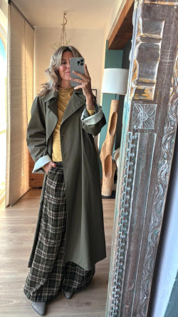 KALY gabardina, kaki