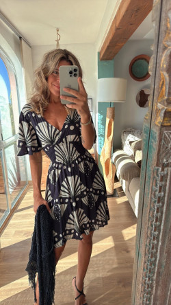 MUÑECA marino, vestido corto